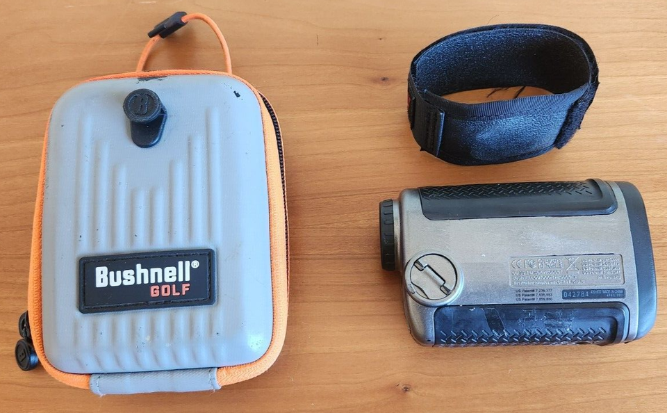 Bushnell Tour V2 Slope Rangefinder Golf Laser Range Finder Case Tested Working eBay