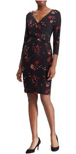 Lauren Ralph Lauren Floral Ruched Jersey Dress Lauren Ralph Lauren Floral Ruched Jersey Dress