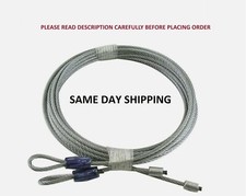 Garage Door Cables for Torsion Spring Doors 7',8',9',10',11',12',14' High Doors