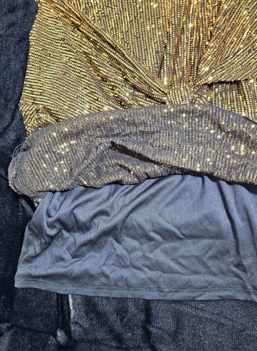 GRACE KARIN Women's Sequin Sparkly Glitter Party Club Dress One Shoulder Size XL - Picture 6 of 7