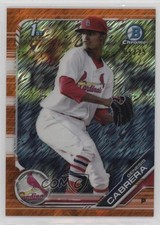 2019 Bowman Chrome Prospects Orange Shimmer Refractor 1/25 Genesis Cabrera 0q0m