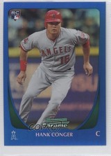 2011 Bowman Chrome Blue Refractor 136/150 Hank Conger #199 0b5