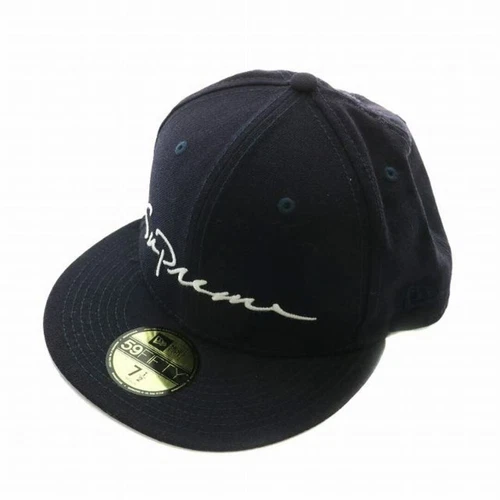 Casquette Supreme x NEW ERA 18AW Classic Script chapeau laine logo broderie 7,5 occasion 1c6f