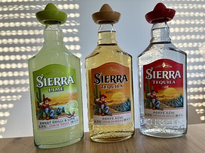 Sierra Tequila Blanco, Reposado, Lime 0,7l je 1x