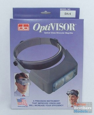 DONDA04 Donegan OptiVisor Glass Lens Binocular Headband Magnifier w/Lens Plate