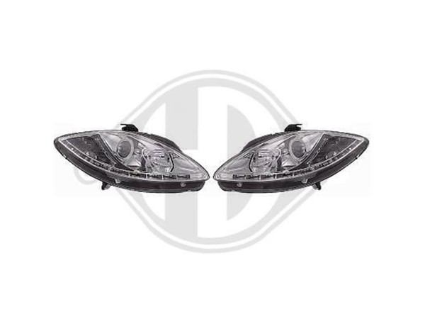 Designsatz Scheinwerfer Klarglas/Chrom FüR Seat Leon 2004-2009-image