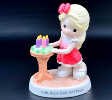 Precious Moments Christmas Figurine • Faith Hope Love Peace