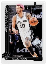 Jeremy Sochan 2025-26 Topps #199 San Antonio Spurs NBA *315