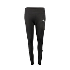 Adidas Women's Lightweight High Rise 3-Stripe Mesh Leggings Black S - NEW