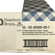 Dearborn Brass 1-1/2” 16” Double Flanged Strainer Tailpiece Lot Of 8