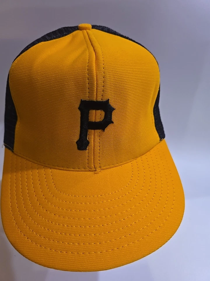 Vintage Pittsburgh Pirates Adjustable Snapback Hat Mesh Back USA Made Par CapNEW - Image 3 of 4
