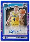 DALTON KNECHT 2024/25 DONRUSS OPTIC RC RATED ROOKIE BLUE AUTOGRAPH SP AUTO #/49