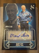🦬 🏈 2025 Silhouette Profile Signature Marv Levy Auto 90/199 🦬 🏈