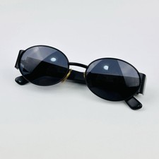 Fendi Logo Black Lightweight Acetate Sunglasses Authentic Vintage Genuine