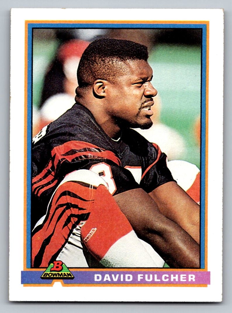 1991 Bowman #78 DAVID FULCHER Cincinnati Bengals NM