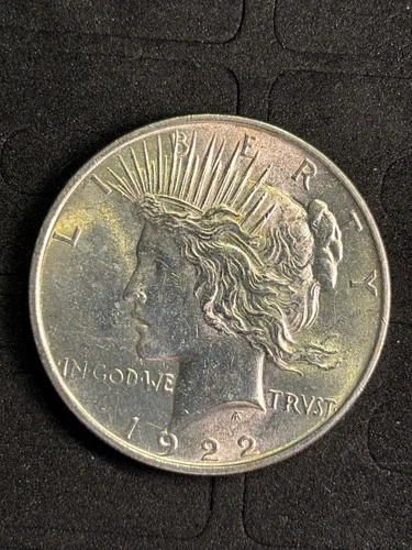 1922 s peace silver dollar bu uncirculated
