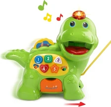 Interactive Counting Dino Toy Green Educational Toddler Learning Fun Gift NEW