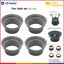 4 Pack Silicone Car Speaker Baffle Kits 6.5 Inch Sound Quality Protection