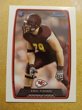 2013 Bowman Eric Fisher RC #176 CHIEFS