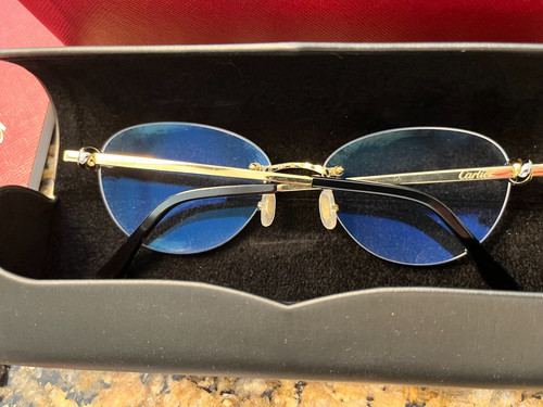 Cartier Trinity Knot Frameless Rimless Glasses Gold  CT02240 Made in France