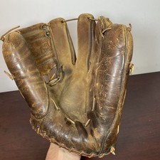 Vtg 1930s Hold-Tite PAT PEND Wilson Lefty Gomez A2034 Leather Baseball Glove RHT
