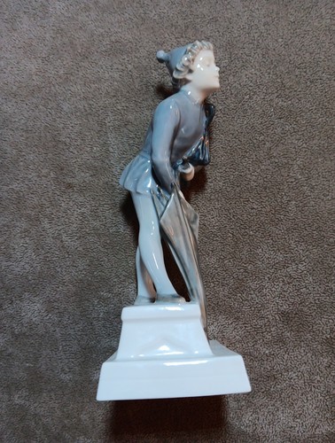 Vintage Royal Copenhagen Figurine Sandman Boy with Umbrella Denmark # 1129 READ - Picture 8 of 10