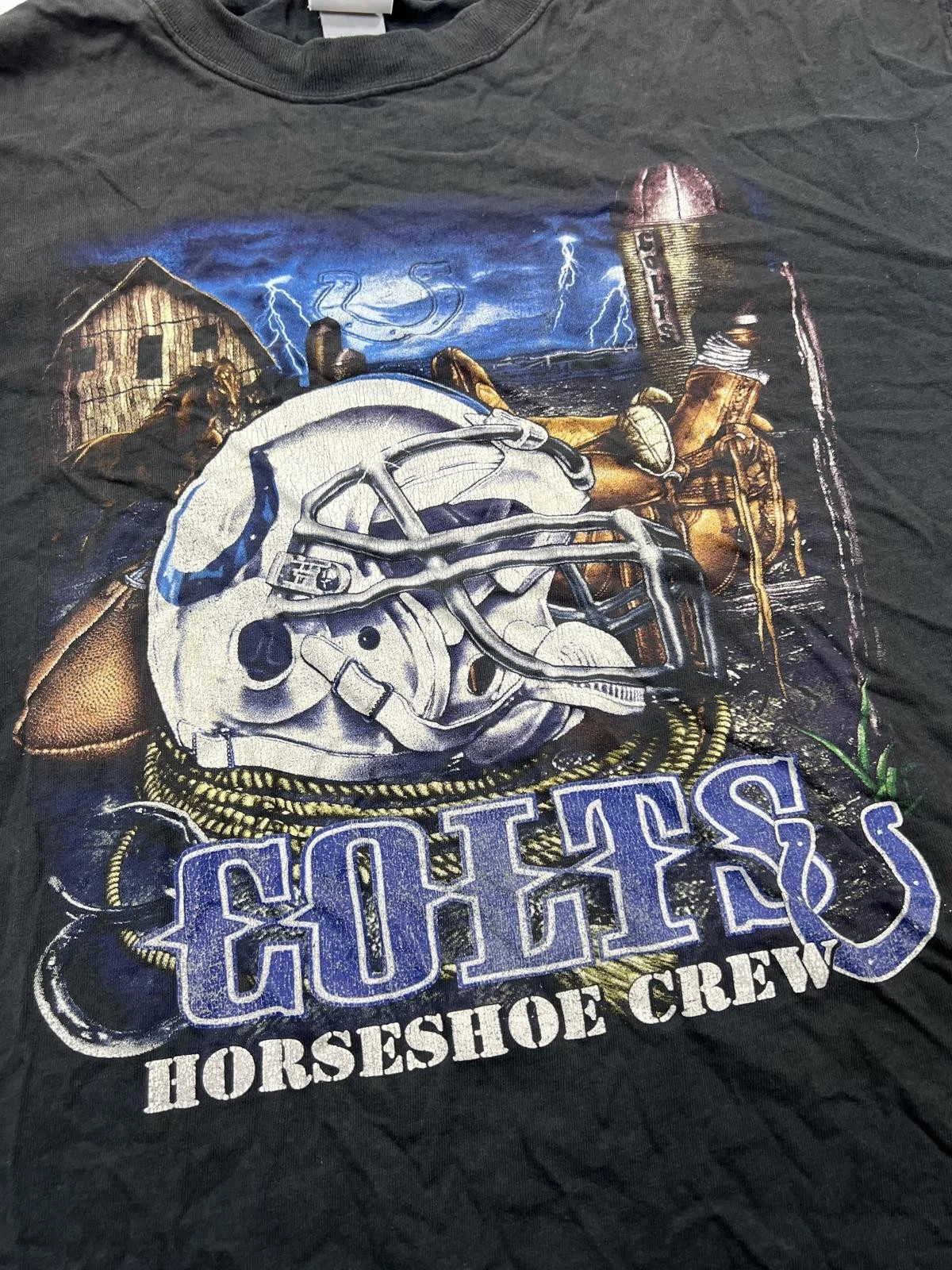 Vintage Colts Horseshoe Crew football T-Shirt