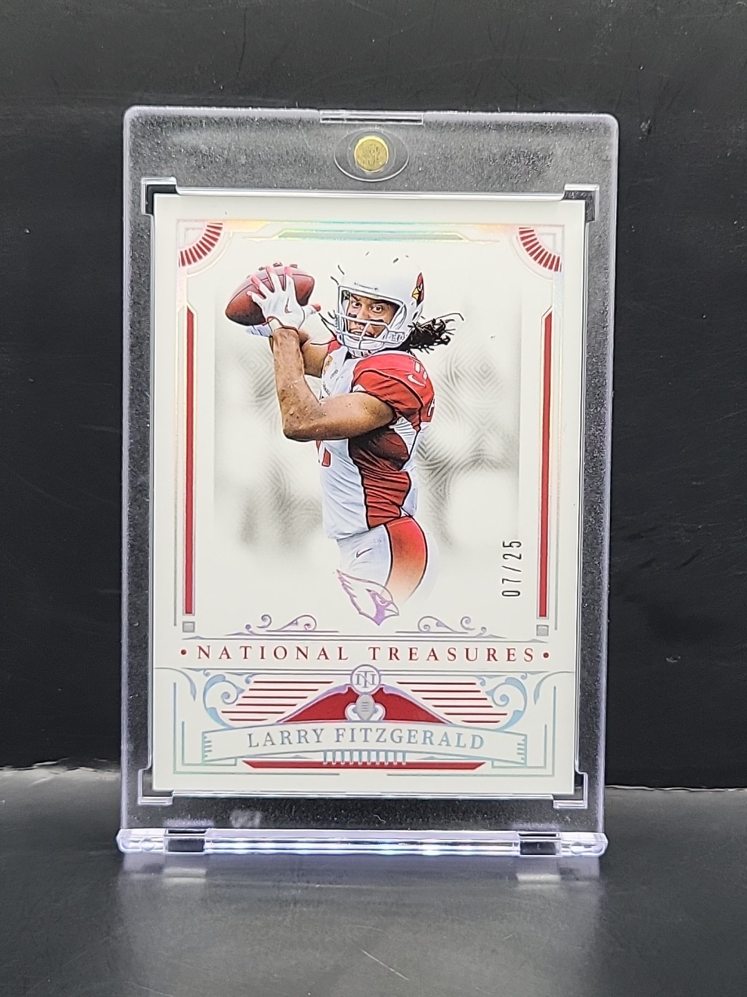 2025 Panini National Treasures - Larry Fitzgerald #2 Silver #d/25 Cardinals