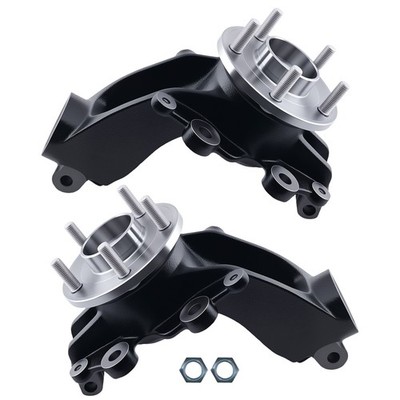 Front L&R Steering Knuckle + Wheel Hub Bearing Assembly for Ford Focus 12-18