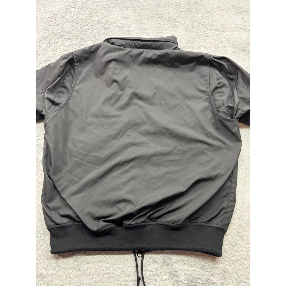 Stussy Black Hooded Zip Jacket Bomber Windbreaker Nylon Streetwear Size S - Image 2 of 4