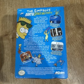 The Simpsons Bart vs. The Space Mutants Nintendo NES CIB Complete With Sleeve Nm