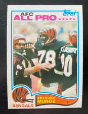 1982 Topps Anthony Munoz RC #51 Cincinnati Bengals HOF
