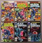 Lot of  6 Vintage Marvel Black Panther Comic Books Bronze Copper Age 5.0-6.5