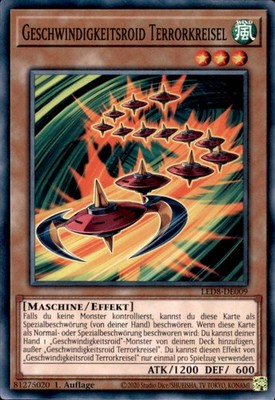 Yugioh LED8-DE009 - Geschwindigkeitsroid Terrorkreisel - 1. Auflage