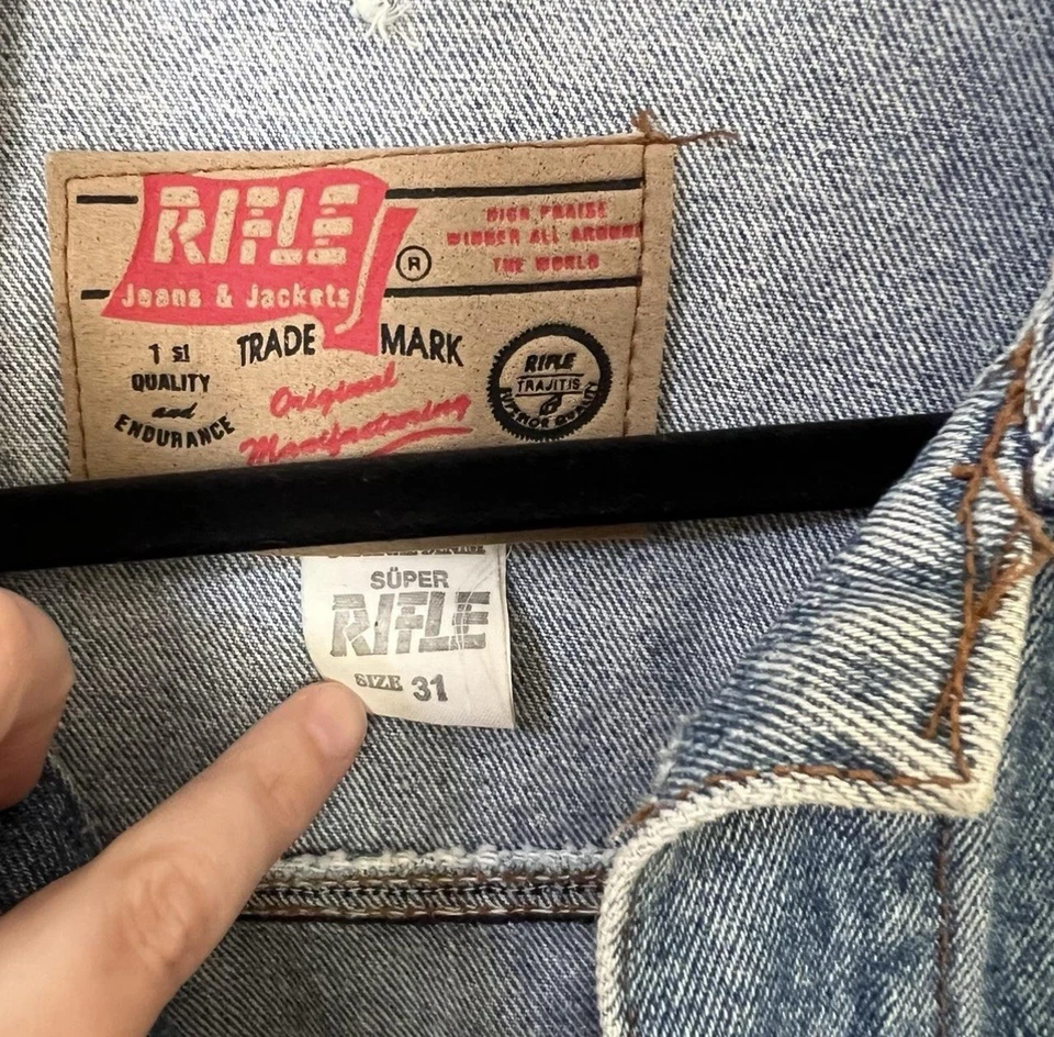 Chaqueta vaquera Rifle vintage talla grande Foto 3 de 4