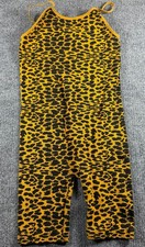 Women s Love J Leopard Print Bodysuit Active Wear S/M
