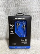 Bose IE2 Wired In-Ear StayHear Headphones Carrying Case Black/White New SEALED