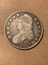 1828 Capped Bust Half Dollar - Curl Base 2 Knob 2 - Scarce - As Shown! (#1767)