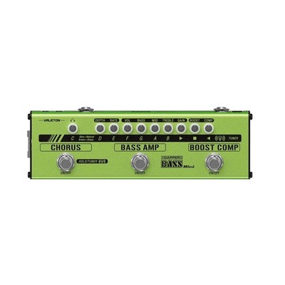Valeton Dapper Bass Mini - Multi Effect Pedal Strip for Bass Guitar Players