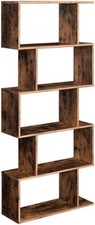VASAGLE Bookcase, 5-Tier Bookshelf, Display Shelf and Room Divider, Freestanding