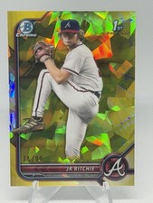 2022 Bowman Draft Sapphire Yellow Refractor JR Ritchie /99 Atlanta Braves