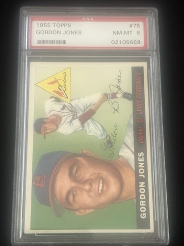 1955 Topps #78 Gordon Jones Psa 8 NM-MT