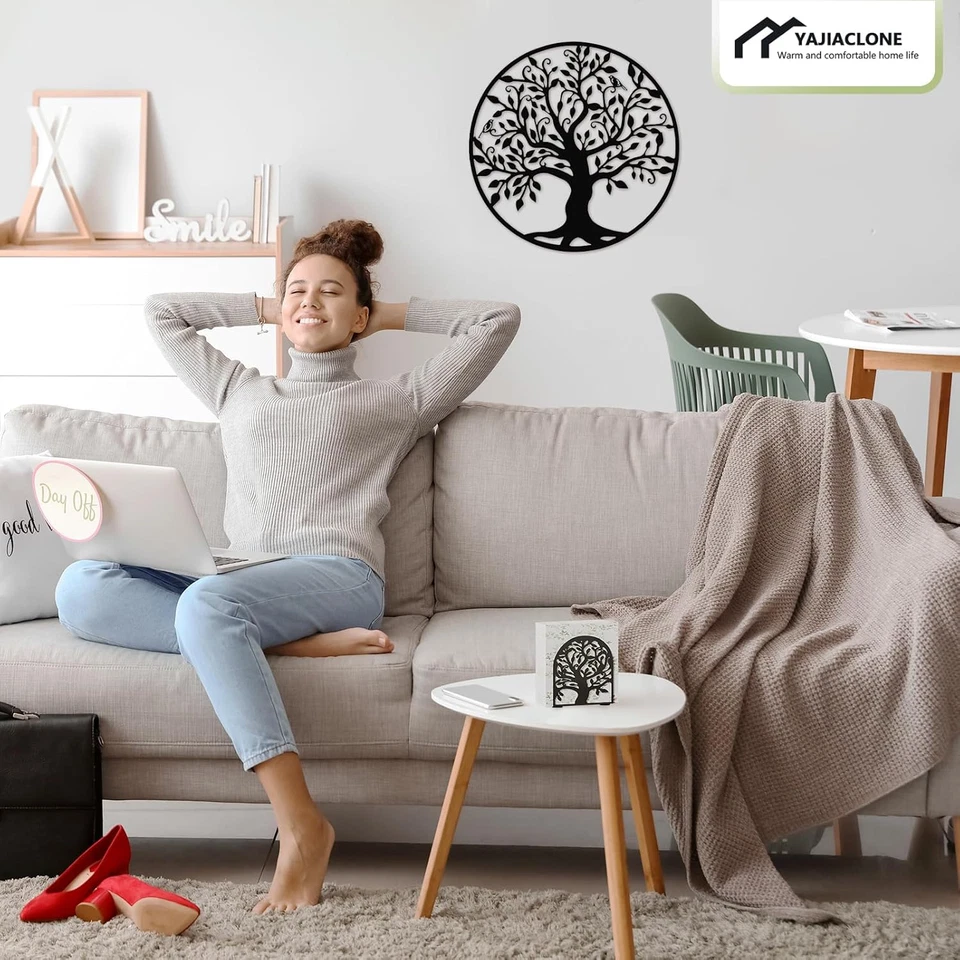 Черный металлический держатель салфеток для стола, держатели салфеток для бумажных салфеток Tree of Life - Изображение 3 из 4