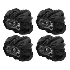 4 Pcs/Set Stroller Wheel Covers Black Wheelchair Tire Protector for Child...