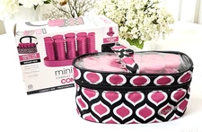 Conair Mini Pro 10 Compact Hot Rollers in Nylon Carrying Case Bag New READ BELOW