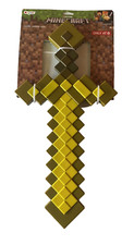 Disguise Minecraft Gold Yellow Sword Accessory Halloween Costume Dress Up Toy