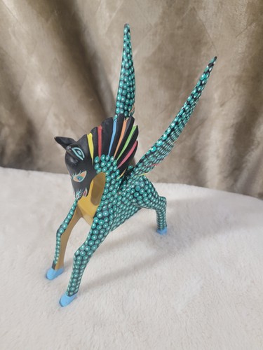 PEGASUS Alebrije Hand Carved Oaxacan Folk Art Agustin Vasquez Aguilar - Picture 3 of 6