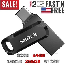SanDisk Flash Drive Ultra Dual Go USB Type-A Type-C 32GB 64GB 128GB Phone Tablet