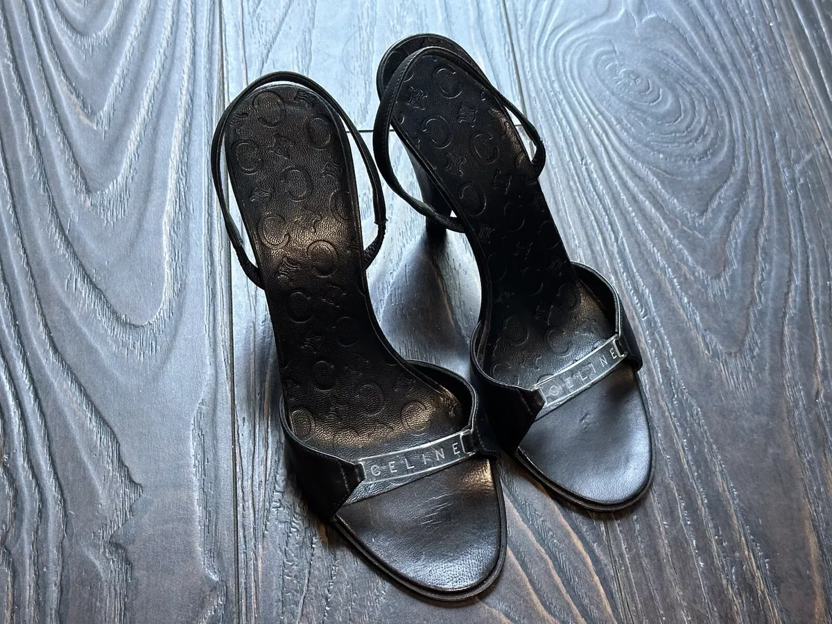 Celine black store sandals