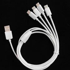 FLEAVER 3ft 4 in 1 USB Type C Charg Cable Multiple Charging USB Type C Adapter